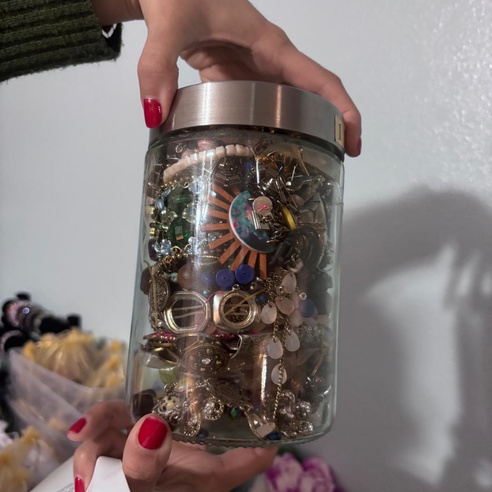 Craft Jar #11 Jewelry Pieces Crafts/Repair | About 60+ Pieces - Picture 5 of 8